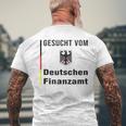 Gesucht Vom Deutschen Finanzamt Tax Evasion White T-Shirt mit Rückendruck Geschenke für alte Männer