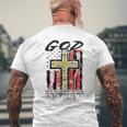 God Gave His Hardest Battles To His Toughest Soldiers Men's T-shirt Back Print Gifts for Old Men