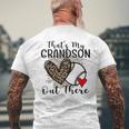 Grandma Grandpa Baseball That's My Grandson Out There Men's T-shirt Back Print Gifts for Old Men