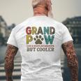 Grandpaw Like A Regular Grandpa But Cooler Mens Back Print T-shirt Gifts for Old Men