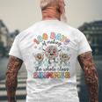 Groovy 100 Days Of Making Whole Class Shimmer Disco Ball Men's T-shirt Back Print Gifts for Old Men