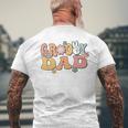 Groovy Dad Retro Father Matching Family 1St Birthday Party Men's T-shirt Back Print Gifts for Old Men