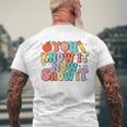 Groovy You Know It Now Show It Test Day Testing Day 2024 Men's T-shirt Back Print Gifts for Old Men