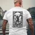 The Gym Lover Tarot Card Cats For Workout Fitness Fan Men's T-shirt Back Print Gifts for Old Men