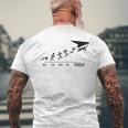 Hang-Gliding Delta-Glider Delta-Gliding Weekend Hang-Glider Men's T-shirt Back Print Gifts for Old Men