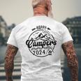 Happy Campers 2024 Friends Camping Adventures In Outdoors Men's T-shirt Back Print Gifts for Old Men