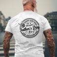 Happy Father's Day Dad Quotes Birthday Party Skeleton Men's T-shirt Back Print Gifts for Old Men