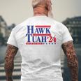 Hawk Tuah 24 Spit On That Thang Election President Light Men's T-shirt Back Print Gifts for Old Men