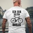 Ich Bin Rten Radlos I'm Rare Radlos T-Shirt mit Rückendruck Geschenke für alte Männer