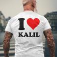 Ich Liebe Kalil T-Shirt mit Rückendruck Geschenke für alte Männer