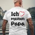 Ich Liebe Meinen Papa Trag Es Zumatertag T-Shirt mit Rückendruck Geschenke für alte Männer