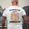 Ich Werde Große Schwester Kurzärmliges Herren-T-Kurzärmliges Herren-T-Shirt, Ankündigung Geschwisterliebe Geschenke für alte Männer