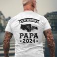 Ich Werde Papa 2024 Papa 2024 Family T-Shirt mit Rückendruck Geschenke für alte Männer