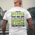 I'd Become A Grumpy Old Motor Guys Rule Men's T-shirt Back Print Gifts for Old Men