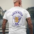 It's A Bad Day To Be A Cold Beer Drinking Police Men's T-shirt Back Print Gifts for Old Men
