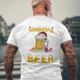 Its The Most Wonderful Time For A Beer Christmas Santa Light Men's T-shirt Back Print Gifts for Old Men