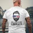 Just A Proud Dad That Didn't Raise Liberals Father's Day Dad Mens Back Print T-shirt Gifts for Old Men