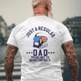 Just A Regular Dad Trying Not To Raise Liberals Mens Back Print T-shirt Gifts for Old Men