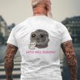 Katzi Will Kuschli Sad Hamster Meme T-Shirt mit Rückendruck Geschenke für alte Männer