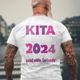 Kinder Kindertagesstätte Abschied Kinder Kita Abgänger 2024 T-Shirt mit Rückendruck Geschenke für alte Männer