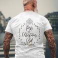 Kiss The Christmas Chef Holiday Men's T-shirt Back Print Gifts for Old Men