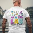 Lab Week 2024 Laboratory Tech Medical Technician Scientist Men's T-shirt Back Print Gifts for Old Men