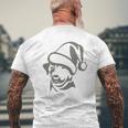 The Labrador Retriever Hat Santa Claus Christmas Shirt Mens Back Print T-shirt Gifts for Old Men