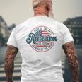 Land Of The Free Because Of The Brave Vintage 4Th Of July Men's T-shirt Back Print Gifts for Old Men