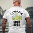 Lemon Juice Lemonade Stand Boss Men's T-shirt Back Print Gifts for Old Men