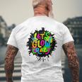 Let Glow Crazy Colorful Group Team Tie Dye Men's T-shirt Back Print Gifts for Old Men