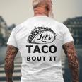 Let's Taco Bout It Men's T-shirt Back Print Gifts for Old Men