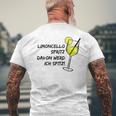 Limoncello Spritz Davon Werd Ich Spitz Lemon Love Trink Fan T-Shirt mit Rückendruck Geschenke für alte Männer