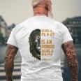 Lion Being A Dad Is An Honor Being A Papa Is Priceless Mens Back Print T-shirt Gifts for Old Men