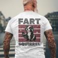 Lustiges Stinktier Furz Eichhörnchen T-Shirt mit Rückendruck Geschenke für alte Männer