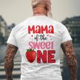 Mama Of The Sweet One Strawberry Birthday Family Party Men's T-shirt Back Print Gifts for Old Men