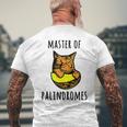 Master Of Palindromes Taco Cat Spelled Backwards Tacocat Men's T-shirt Back Print Gifts for Old Men
