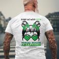 In May We Wear Green Mental Health Awareness Support Men's T-shirt Back Print Gifts for Old Men