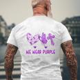 In May We Wear Purple Lupus Awareness Month Ribbon Men's T-shirt Back Print Gifts for Old Men