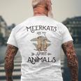 Meerkats Are My Spirit Animals Cool Vintage Meerkat Men's T-shirt Back Print Gifts for Old Men