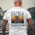 Mens It's Not A Dad Bod It's A Father Figure Bear And Beer Lover Mens Back Print T-shirt Gifts for Old Men