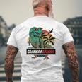 Mens Matching Family Grandpasaurusrex Father's Day Grandpa Mens Back Print T-shirt Gifts for Old Men