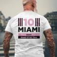 Miami 10 GOAT Herren Kurzärmliges Herren-T-Kurzärmliges Herren-T-Shirt - Sportdesign für den Großartigsten Geschenke für alte Männer