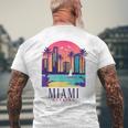 Miami Floridaintage Retro Usa America Souvenir T-Shirt mit Rückendruck Geschenke für alte Männer