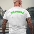 Milwaukee Vs All Y'all Weathered Slang Vintage Men's T-shirt Back Print Gifts for Old Men