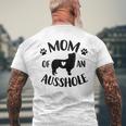 Mom Of An Ausshole Australian Shepherd Lover Aussie Dog Mama Men's T-shirt Back Print Gifts for Old Men
