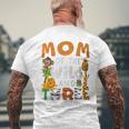 Mom Of The Wild And Three 3 Birthday Zoo Theme Safari Jungle Men's T-shirt Back Print Gifts for Old Men