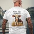 Mooove Over I'm Adorable Cute Cow Sounds Toddler Men's T-shirt Back Print Gifts for Old Men