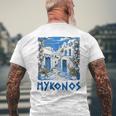 Mykonos Souvenir Mykonos Greece Mykonos T-Shirt mit Rückendruck Geschenke für alte Männer