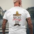 Nacho Average Dad Father's Day Mens Back Print T-shirt Gifts for Old Men