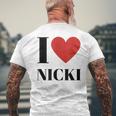 Name Geschenke Idee Lustig Nicki T-Shirt mit Rückendruck Geschenke für alte Männer